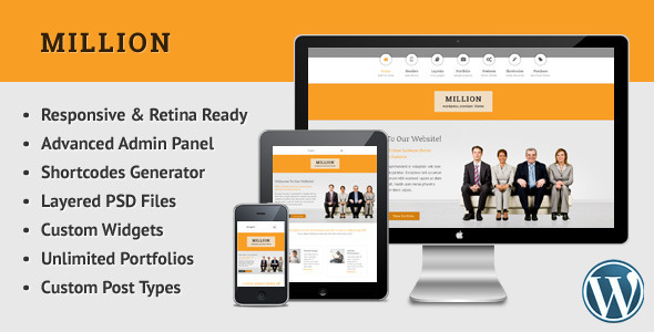 Million - Retina Responsive Multipurpose WP Theme