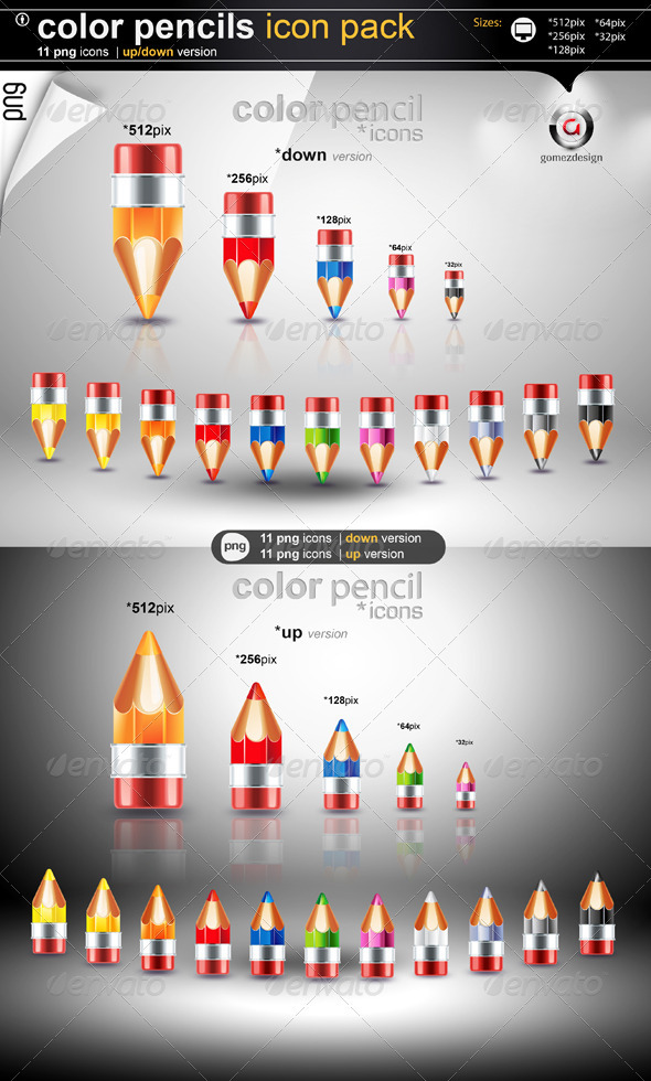 Color Pencils Icons Pack Color Pencils Icons Pack