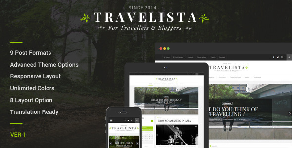 Travelista - Travel Blog Theme