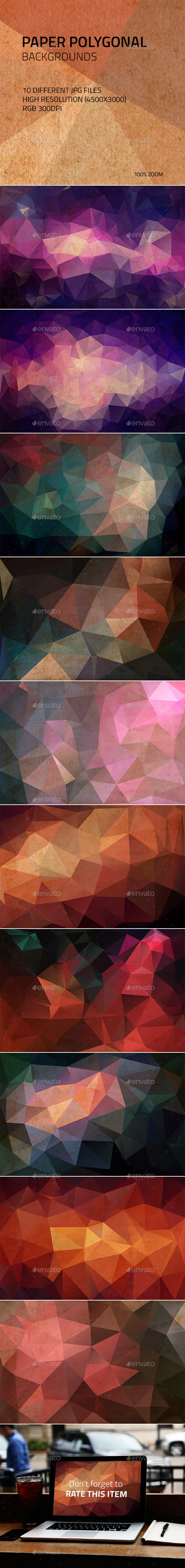 Paper Polygonal Backgrounds