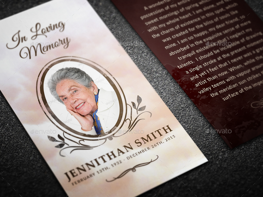 Loving Memory Funeral Print Templates Combo Set By Creativesource Online In Loving Memory Template Free