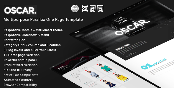 Oscar - Agency And Shop Multipurpose Templates