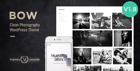 Bow - Clean Photography Portfolio Theme