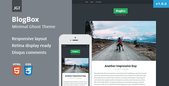 BlogBox - Responsive & Bold Ghost Theme