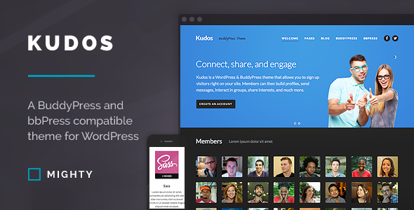 Kudos BuddyPress Theme