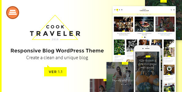 Cook Traveler - Responsive Blog WordPress Theme