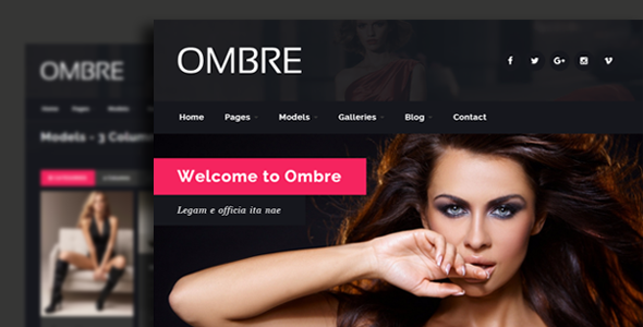 OMBRE - Model Agency Fashion Html Template