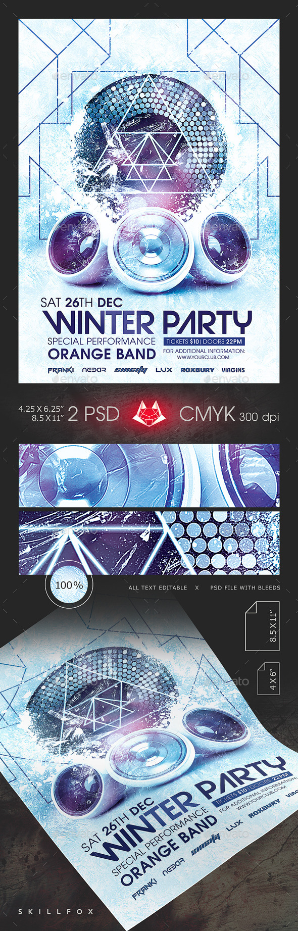 Graphicriver Winter Party Template 13986772