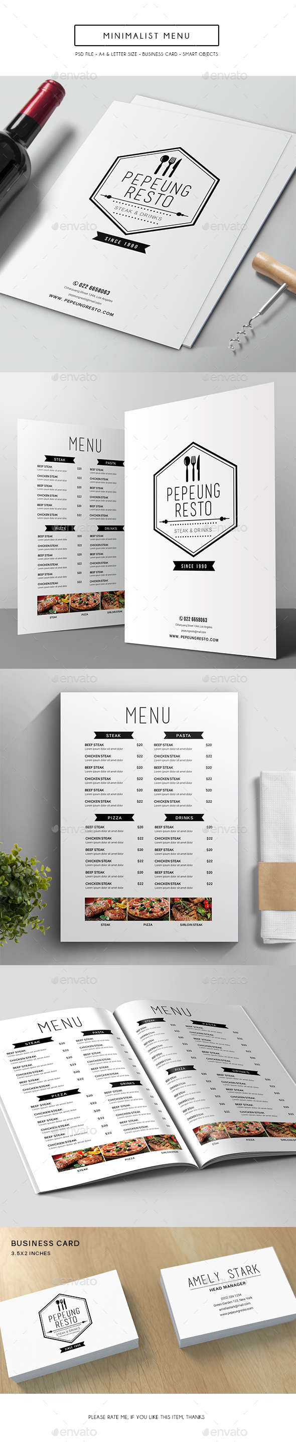 Minimalist Menu