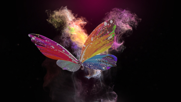 Glowing Butterfly Logo Reveal - After Effects Project Files | VideoHive