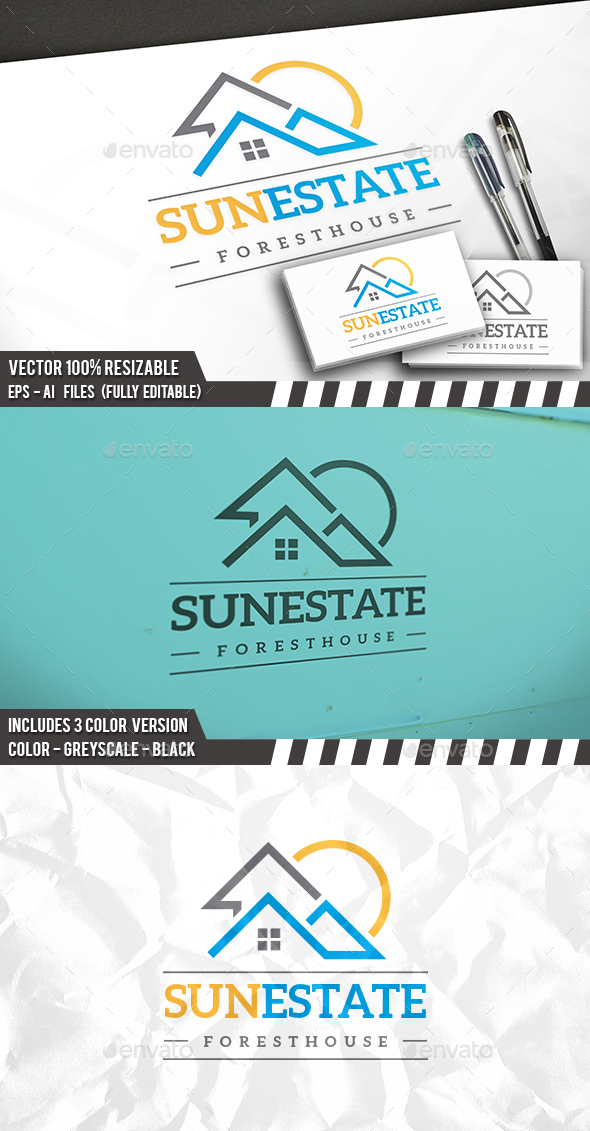 Real Estate Sun Logo