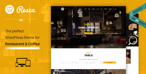 WordPress Restaurant Theme - Resca