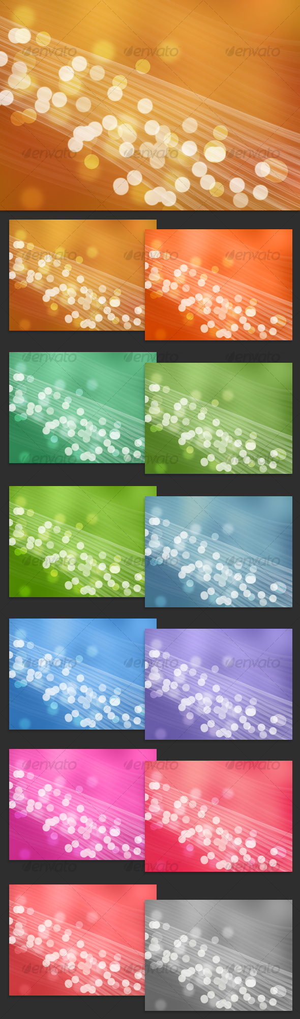 Light Bubbles - Abstract Background Pack - Backgrounds Graphics