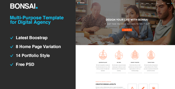 Bonsai | Multi-purpose HTML5 Template for Digital Agency