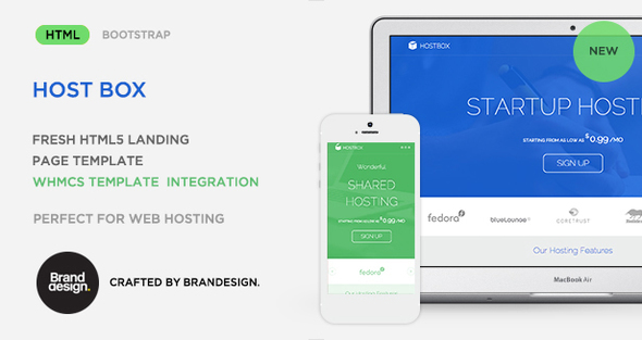 Hostbox - HTML5 Landing Page Template