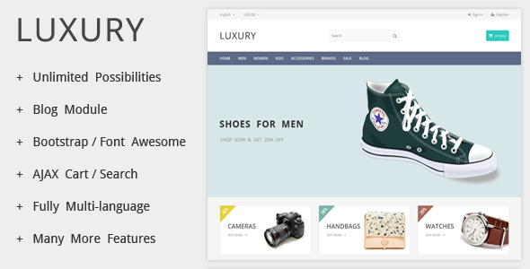 LuxuryShop - Prestashop Theme