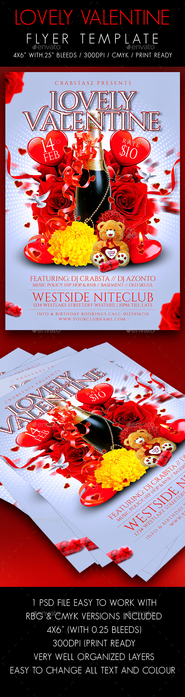 Lovely Valentine Flyer Template