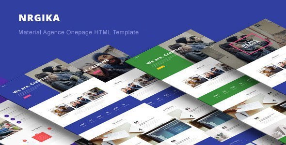 NRGika - Premium OnePage Portfolio Template