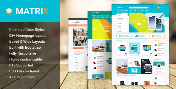 Matrix - Multipurpose Responsive Prestashop Theme