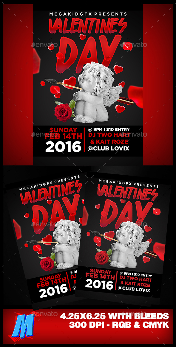 Valentines Day Flyer Template