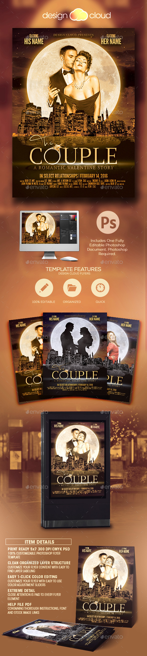 The Couple - Valentine Flyer Template