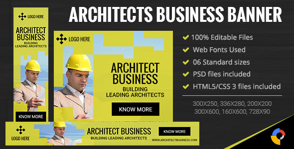 GWD | Architects Business Banner - 6 Sizes