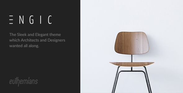 Â Â Handcrafted for Architects, Engineering and Construction companies Engic is a lightweight WordPress theme which uses a powerful and