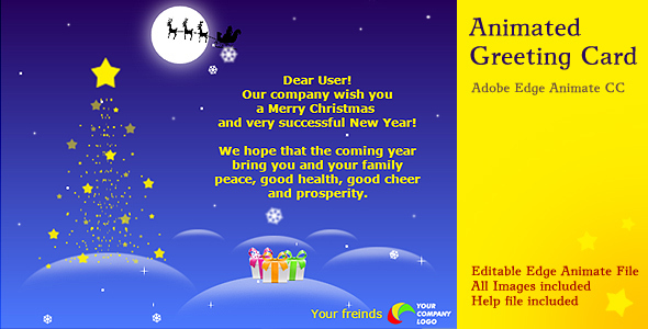 Animated Christmas Card - CodeCanyon Item for Sale