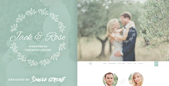 Jack Rose A Whimsical WordPress Wedding Theme