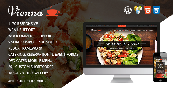 VIENNA - Responsive WordPress Restaurant Theme