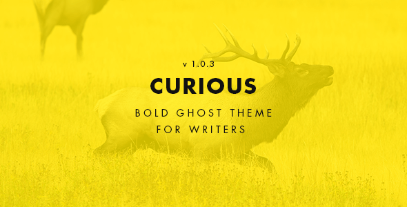 Curious - Blog and Magazine Ghost Theme