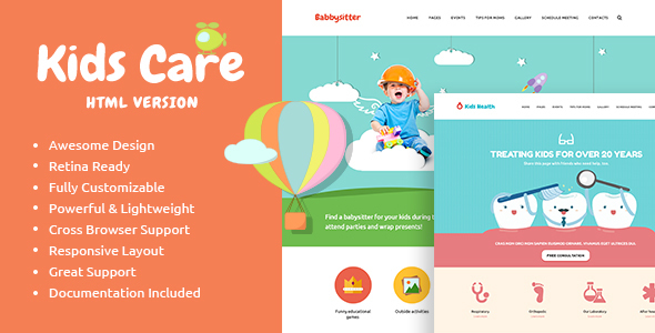 KidsCare - Multi-Purpose Children Site Template