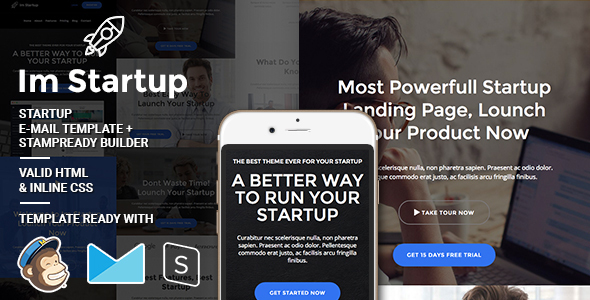 Im Startup - Responsive Email + StampReady Builder