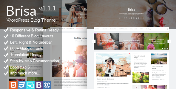 Brisa - Responsive WordPress Blog Theme