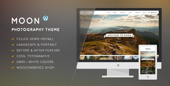 Moon - WordPress Theme for Photographers