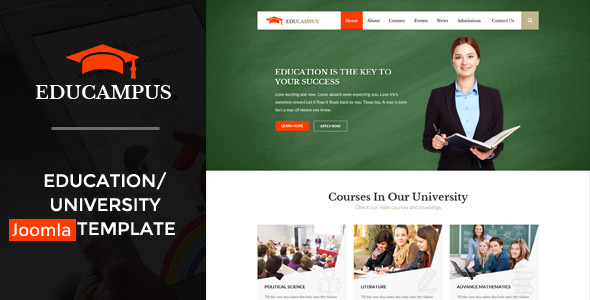 Educampus - Education & University Joomla Template