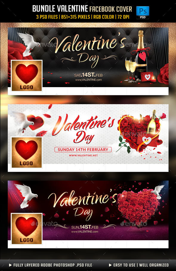 Bundle Valentines Day Facebook Cover