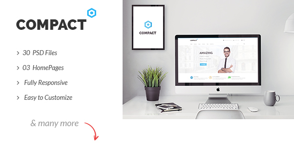 Compact - Multipurpose Corporate Business PSD Template