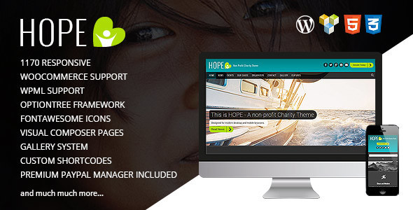 HOPE - Responsive WordPress Charity Theme