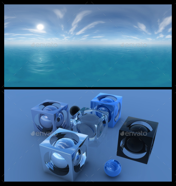 Ocean Blue Clouds 10 - HDRI - 3DOcean Item for Sale