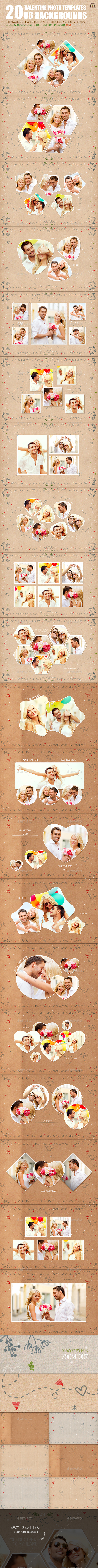 20 Valentine Photo Templates - Vol.01