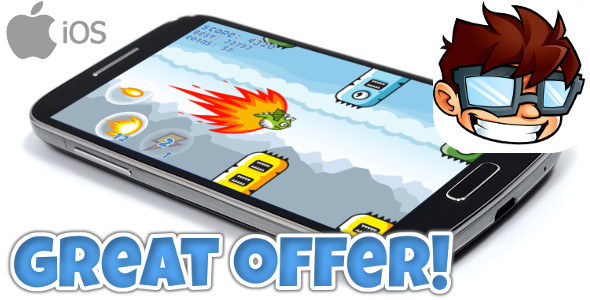 Flappy Clumsy Dragon iOS + IN APP PURCHASE + ADMOB // iADS + MORE - CodeCanyon Item for Sale