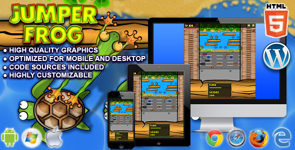 Jumper Frog - HTML5 Game