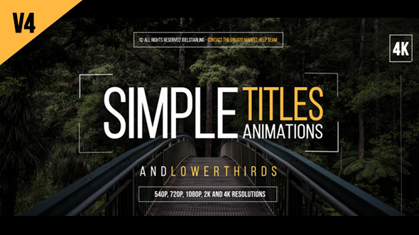 Videohive - 30 Simple Titles  V.4 14507047 - Free Download 