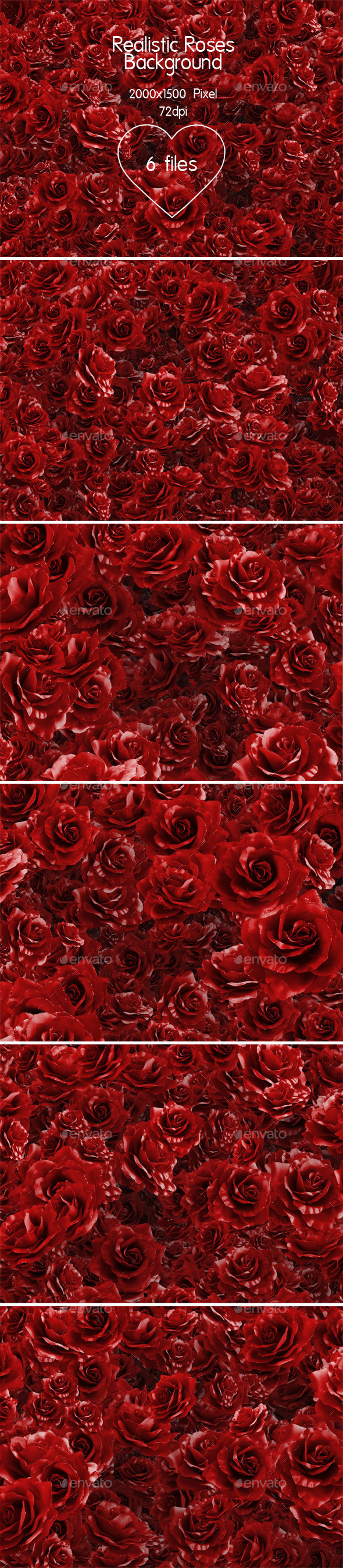 Realistic Roses Background