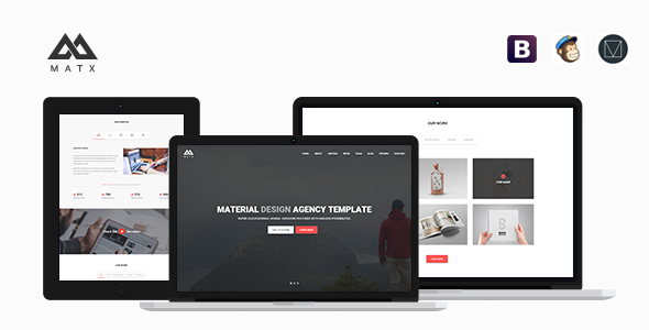 MATX - Material Design Agency Template