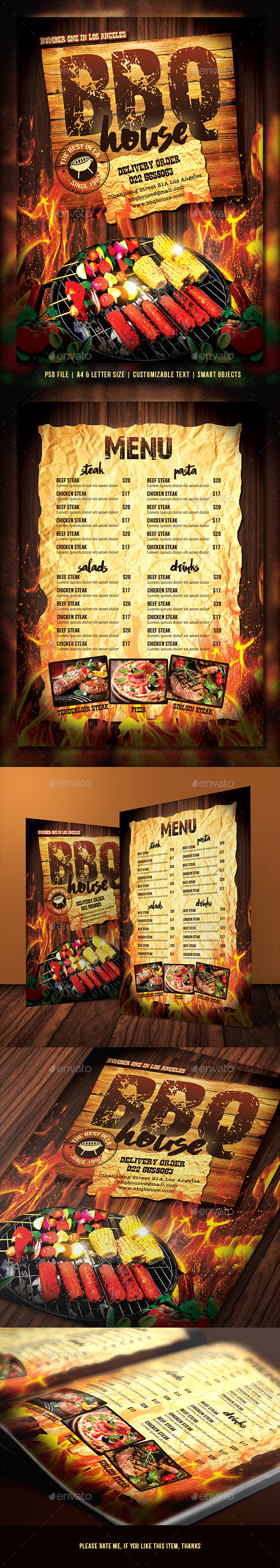 Barbecue / Steak Menu