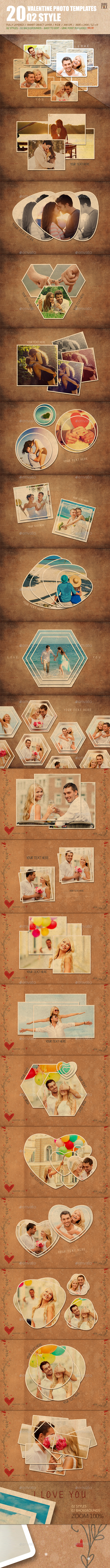 20 Valentine Photo Templates - Vol.02