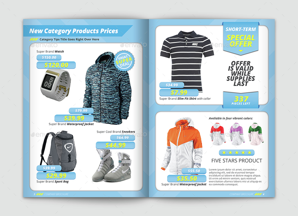 Product Catalog Brochure Selling Prices Template By Vlmr