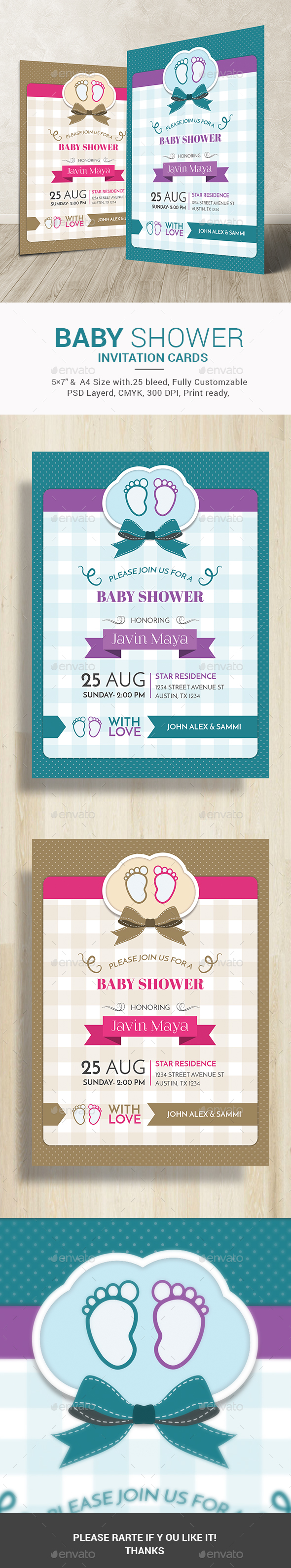 Baby Shower Invitation Card